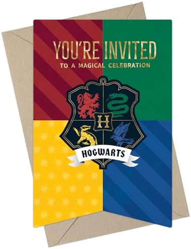 CONQUEST Harry Potter House Banners Themed Invitation Set