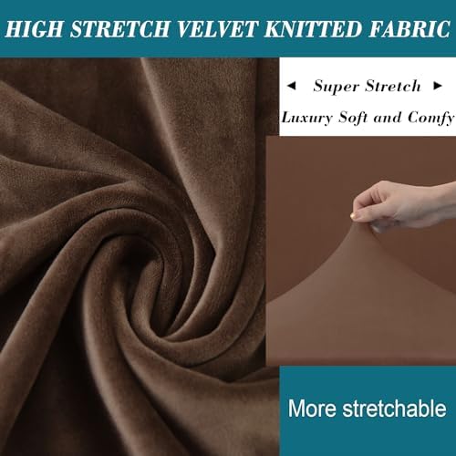 ANWUCHEN X-Large Velvet Ottoman Slipcover 1