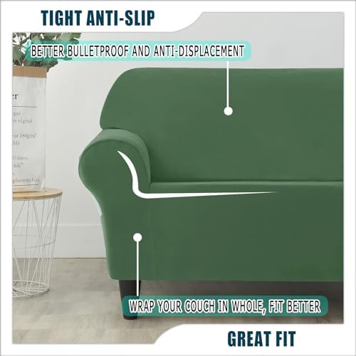 7 Piece Stretch Velvet Ektorp Sofa Covers Set 1