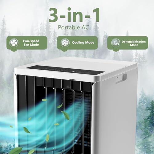 LALFPET 8000 BTU Portable Air Conditioner with 4-in-1 Modes