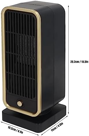 DOACT Silent PTC Ceramic Fan Heater 500W 3S Heating US Plug