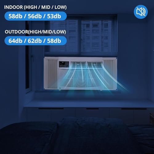 8000 Btu Window Air Conditioner Quiet Operation 350 Sq Ft