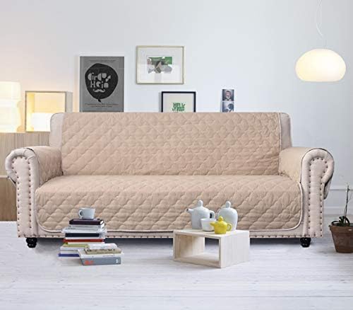 CHHKON Waterproof Sofa Slipcover with Side Pockets 68 Inch 1