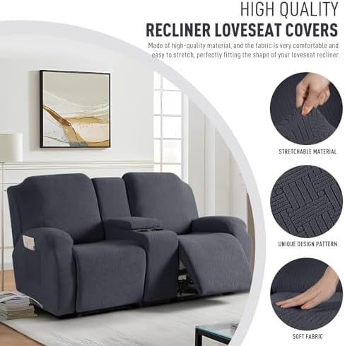 KinCam 2 Seat Recliner Covers with Console