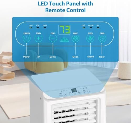GAOMON 10000 BTU Portable AC Unit Quiet Operation with Remote Control