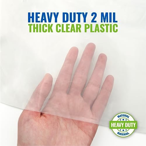 Moving Storage Premium Extra Large 2 MIL Clear Plastic Sofa Cover 1