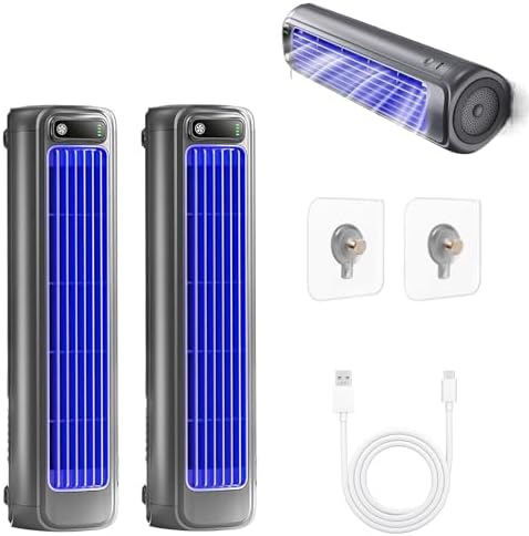 Imwing Cooling Ace USB Fan 3 Speeds Lightweight Quiet Bladeless Gray