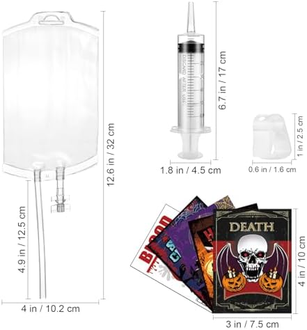 Cabilock 20 Pack Halloween Blood Drink Pouches