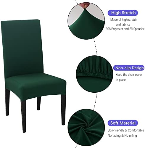 Jusmate Stretch Spandex Chair Covers Set of 4