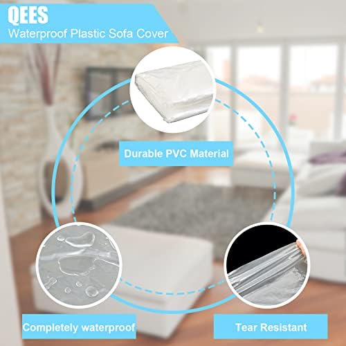 QEES 100 Inch Extra Thick Waterproof Sofa Cover