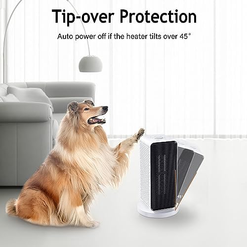 2024 Upgraded 1200W Ceramic Heater with Safety Features
