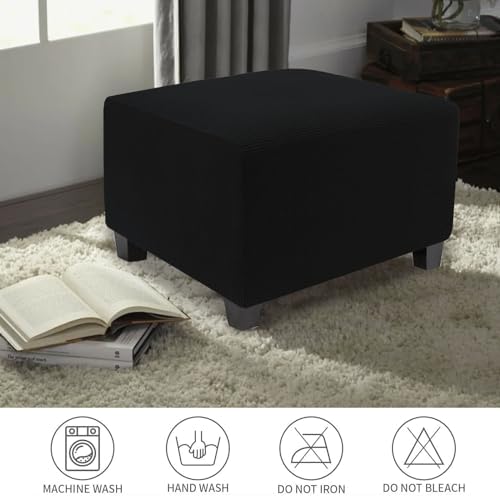 NeColorLife Thick Stretch Stool Cover for Ottomans