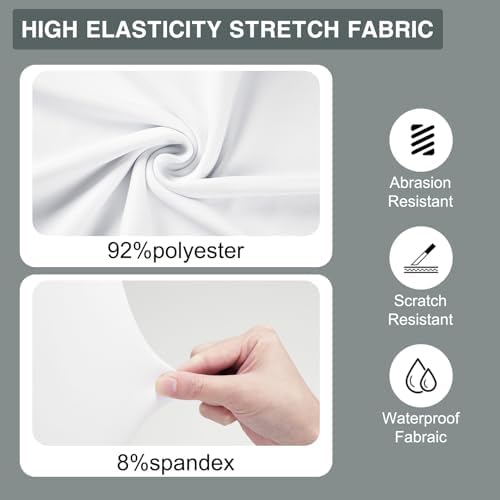 100 PCS White Folding Chair Covers for Events 1