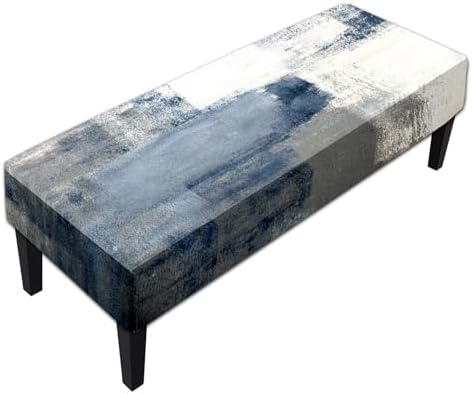 MCALK Blue Stretch Dining Bench Cover
