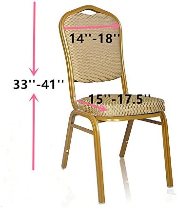 Spandex Dining Chair Cover for Wedding Banquet Orange