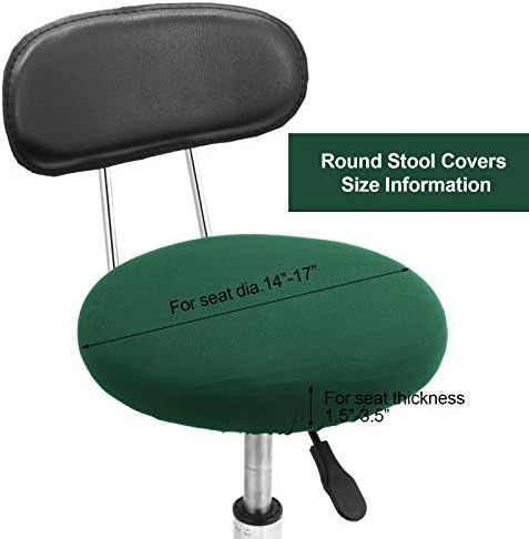 Tatuo Elastic Stool Covers for 14-17 Inch Chairs Green 4 Pieces