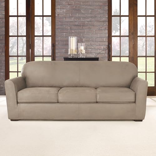 SureFit Ultimate Stretch Leather Four Piece Slipcover