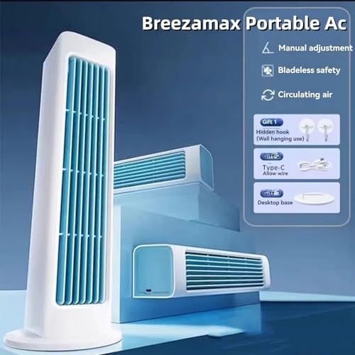 Breezamax Portable AC 3 Speeds No Leaves Ultra Quiet Energy Efficient