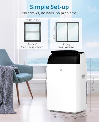 GarveeLife 14000 BTU Portable AC Unit 3-in-1 Cooling Fan Dehumidifier