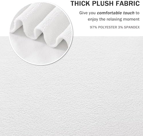 NICEEC Thick Plush Loveseat Cover with Skirt 1