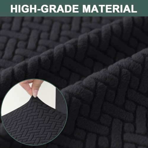 Bifaunvogel Square Ottoman Slipcover S Black