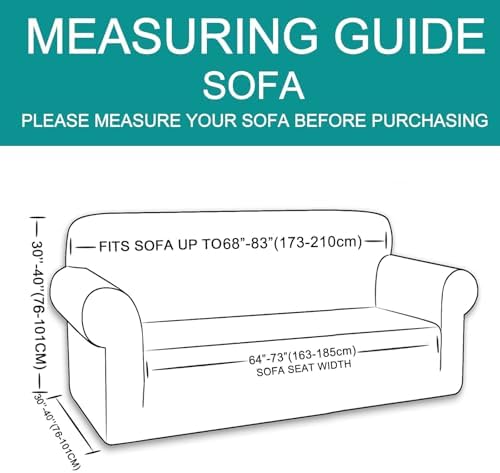 U-Nice Home Stretch Sofa Cover with Elastic Bottom 1