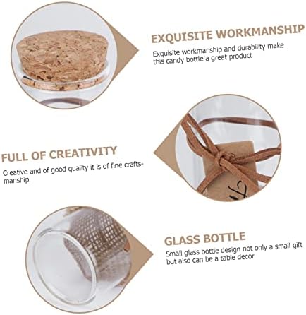 PRETYZOOM 5pc Glass Candy Storage Bottle Set 1