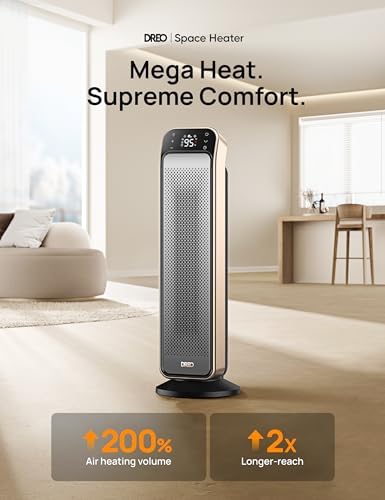 Dreo Electric Space Heater with 1500W Power and Remote Control
