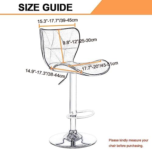 Counter Height Bar Stool Covers 4 Pack for Kitchen and Dining Room