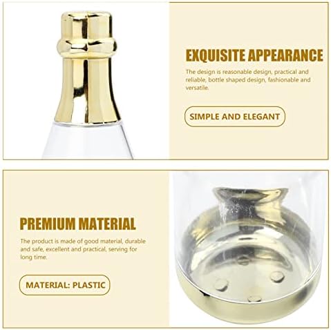 Cabilock 8pcs Transparent Candy Bottles for Party Favors and Snacks
