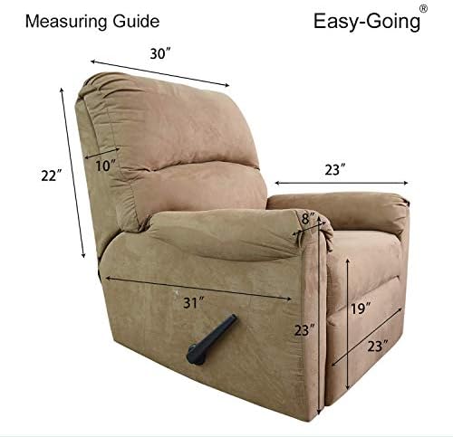 Easy-Going PU Leather Recliner Slipcovers 4 Piece Waterproof Stretch Furniture Covers
