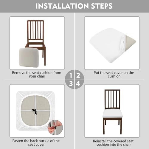 Soft Comfy Chair Seat Cover for Dining Room and Kitchen 1