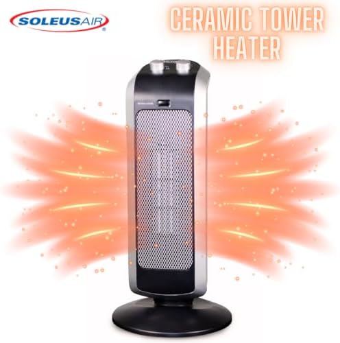 Soleus Air Heater with 2 Heat Settings and Timer