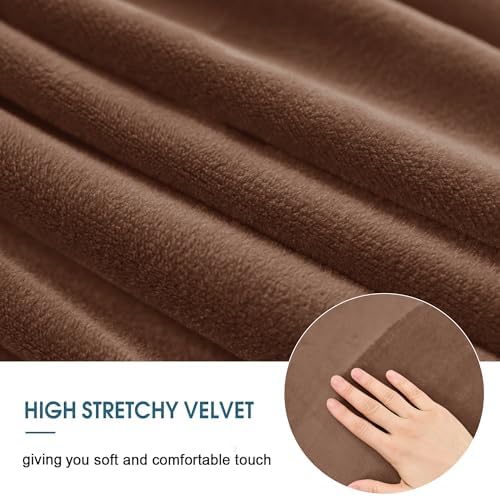 ANWUCHEN X-Large Velvet Ottoman Slipcover 1
