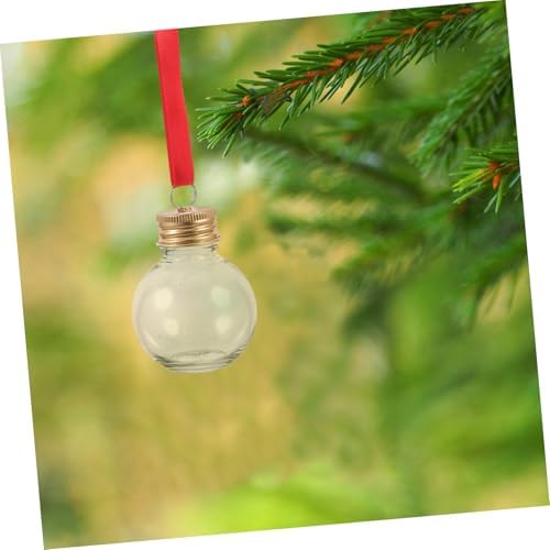 PRETYZOOM 10pcs Light Bulb Shaped Candy Bottles with Caps for Holiday Gifts