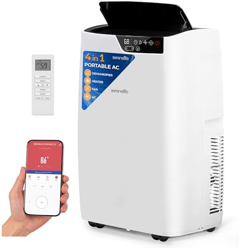 SereneLife 12000 BTU Portable Air Conditioner 4-in-1 1