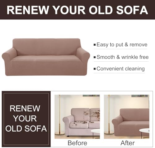 U-Nice Home Stretch Sofa Cover with Elastic Bottom 1