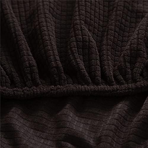 Cornasee Stretch Ottoman Cover Rectangle - Black X-Large