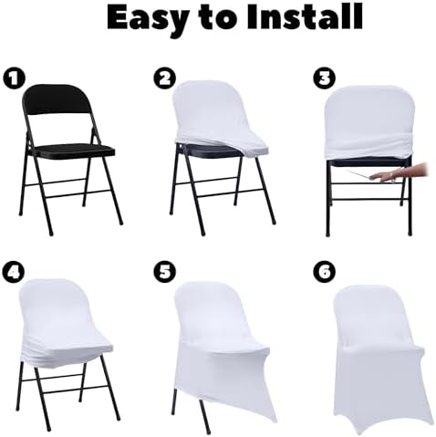 Vencede Spandex Chair Covers 50PCS Stretchable and Durable