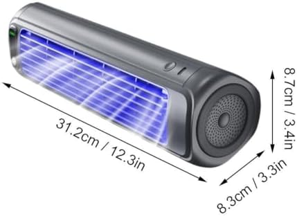 Imwing Cooling Ace USB Fan 3 Speeds Lightweight Quiet Bladeless Gray