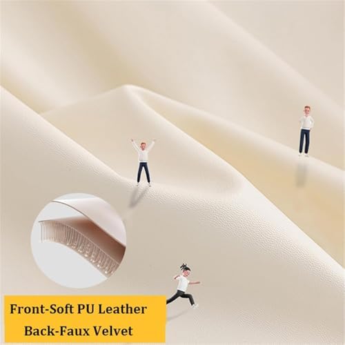 Waterproof PU Leather Ottoman Cover Stretch Fit for Stool and Footrest