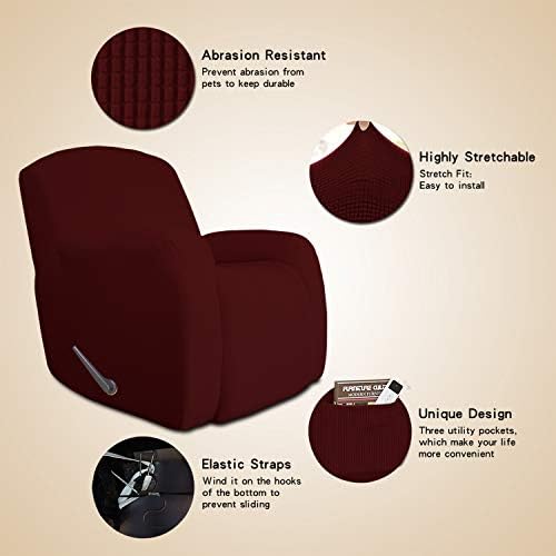 Easy-Going Recliner Slipcover with Elastic Bottom