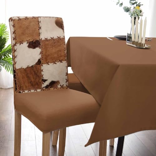 Cow Print Chair Covers Set of 6 for Dining Room