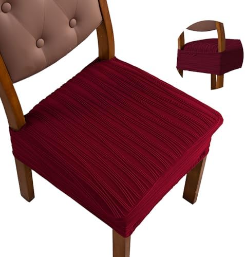 Doottoo Stretch Soft Removable Seat Covers for Dining Chairs 4PCS