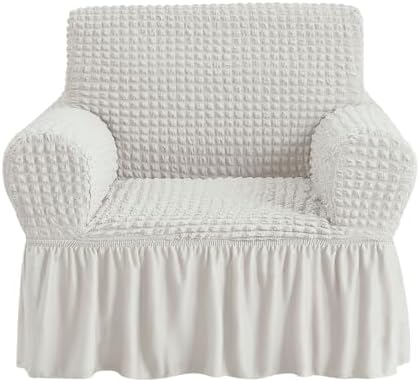 NICEEC Ivory Armchair Slipcover 1 Piece Universal High Stretch Furniture Protector