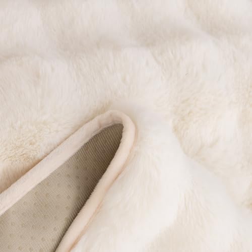 TOPCHANCES Thick Plush Rabbit Recliner Chair Cover