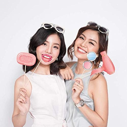 25Pcs Spa Photo Booth Props with Stick