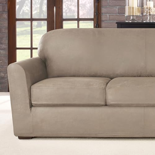SureFit Ultimate Stretch Leather Four Piece Slipcover