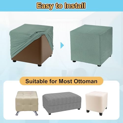 Uxcell Stretch Ottoman Cover for Foot Stool
