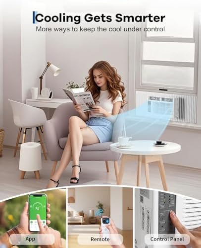 Takywep Window Air Conditioner 6000BTU Energy Saving